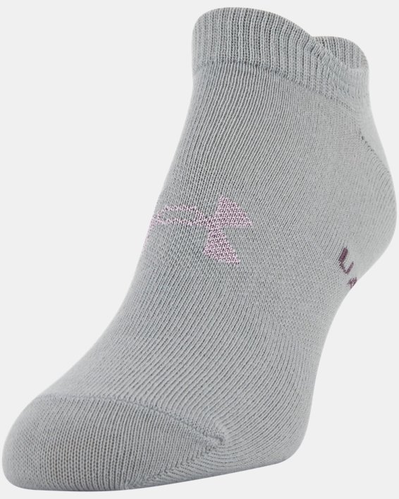 Women's UA Essential No Show – 6-Pack Socks, Purple, pdpMainDesktop image number 7